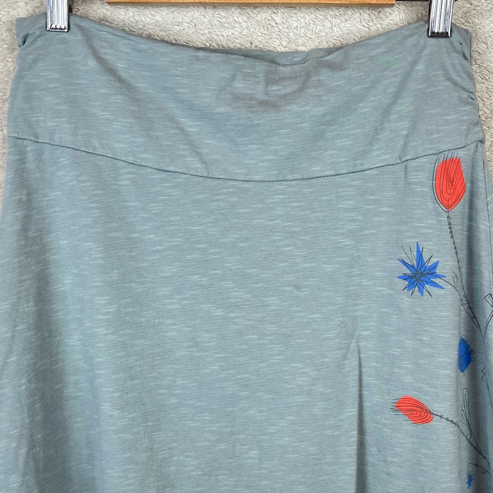 HORNY TOAD Chaka Skirt Medium Floral Embroidery Organic Cotton - Picture 2 of 12